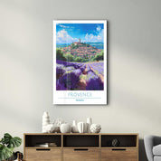 Provence France-Travel Posters | Glass Wall Art - Artdesigna