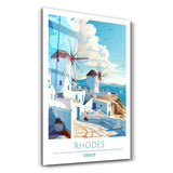 Rhodes Greece 2-Travel Posters | Glass Wall Art