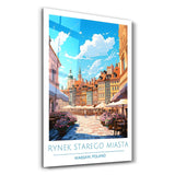 Rynek Starego Miasta-Warsaw Poland-Travel Posters | Glass Wall Art