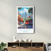 San Francisco 2-California USA-Travel Posters | Glass Wall Art - Artdesigna