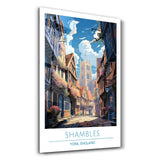 Shambles-York England-Travel Posters | Glass Wall Art