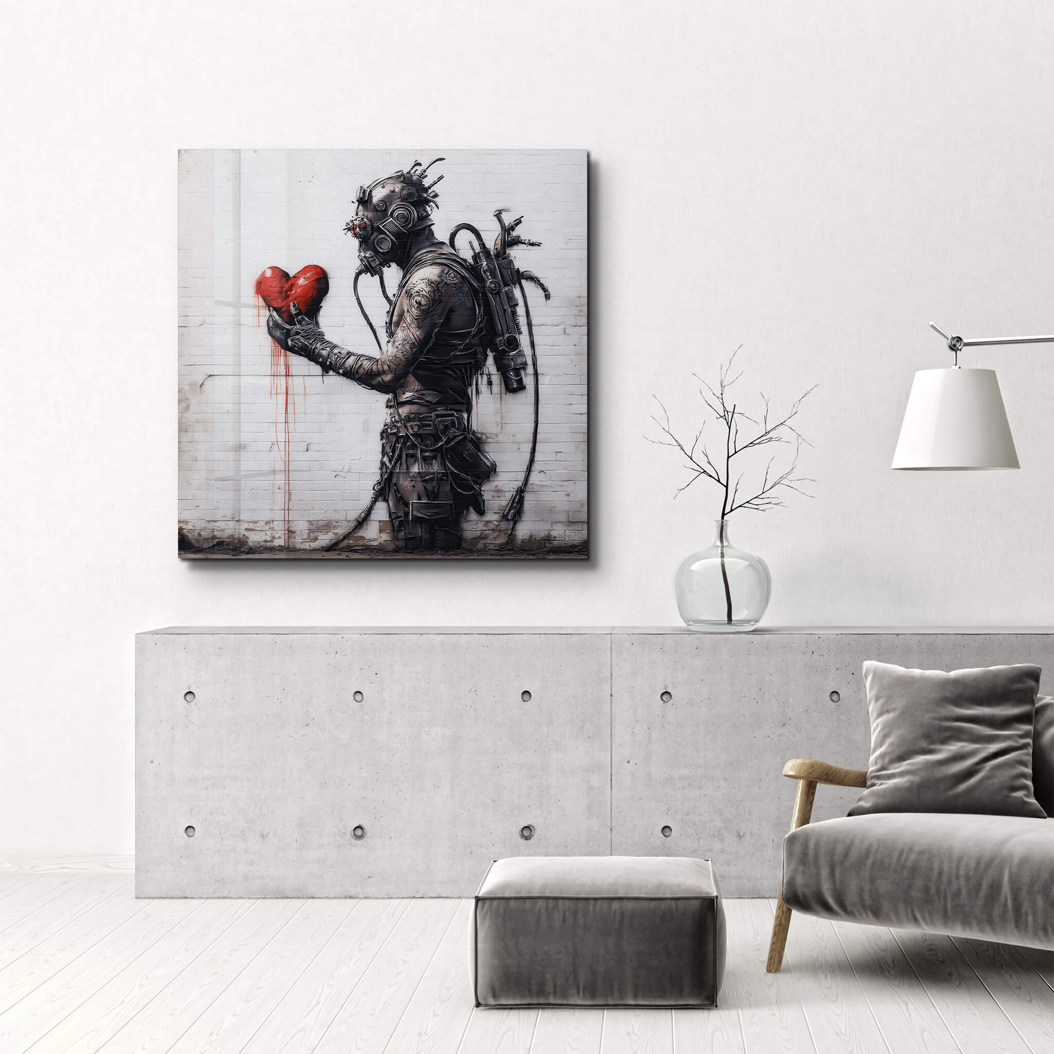 Cyberpunk Street Art | Glass Wall Art