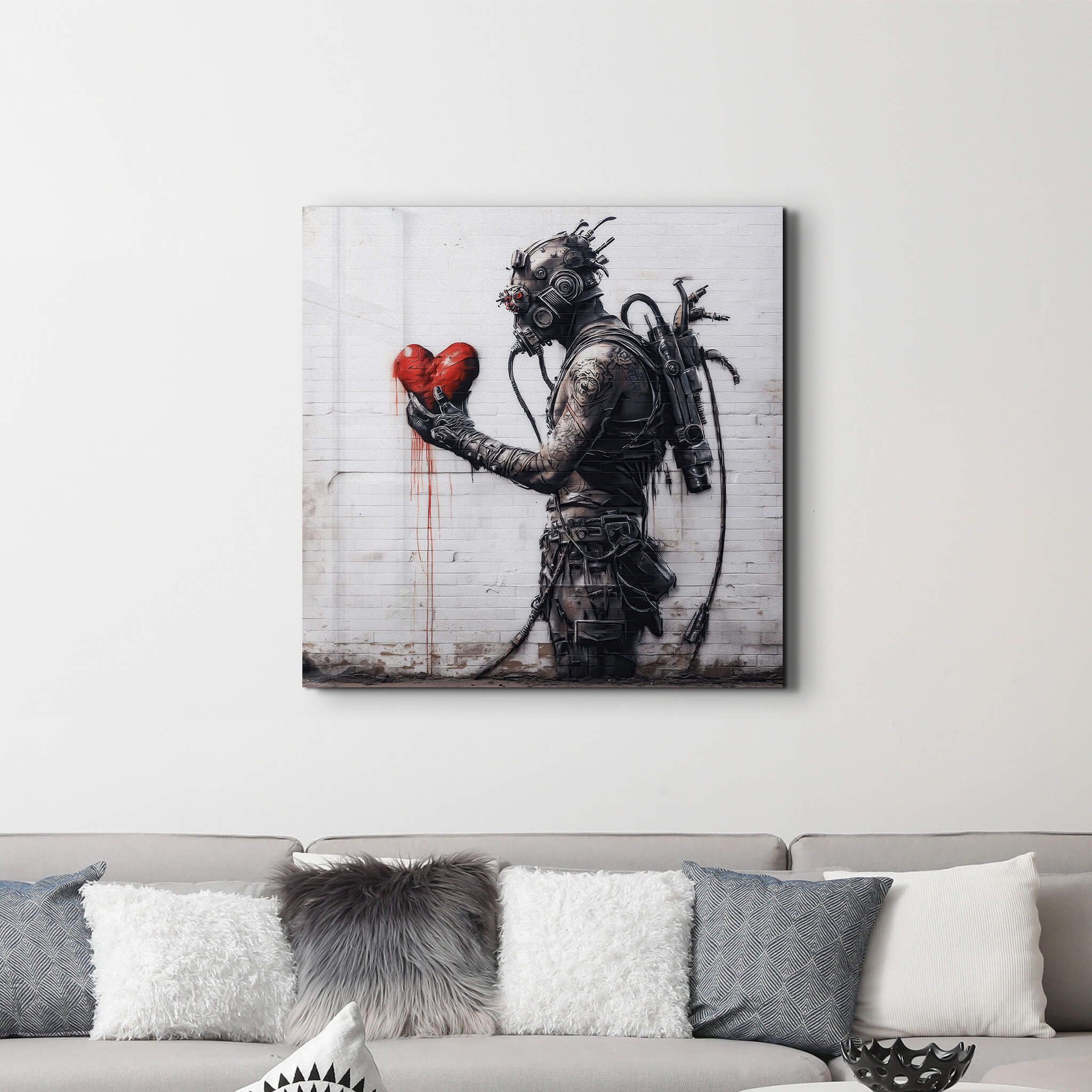 Cyberpunk Street Art | Glass Wall Art