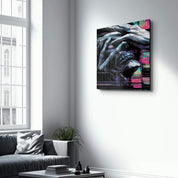 Glitch the Grave | Glass Wall Art