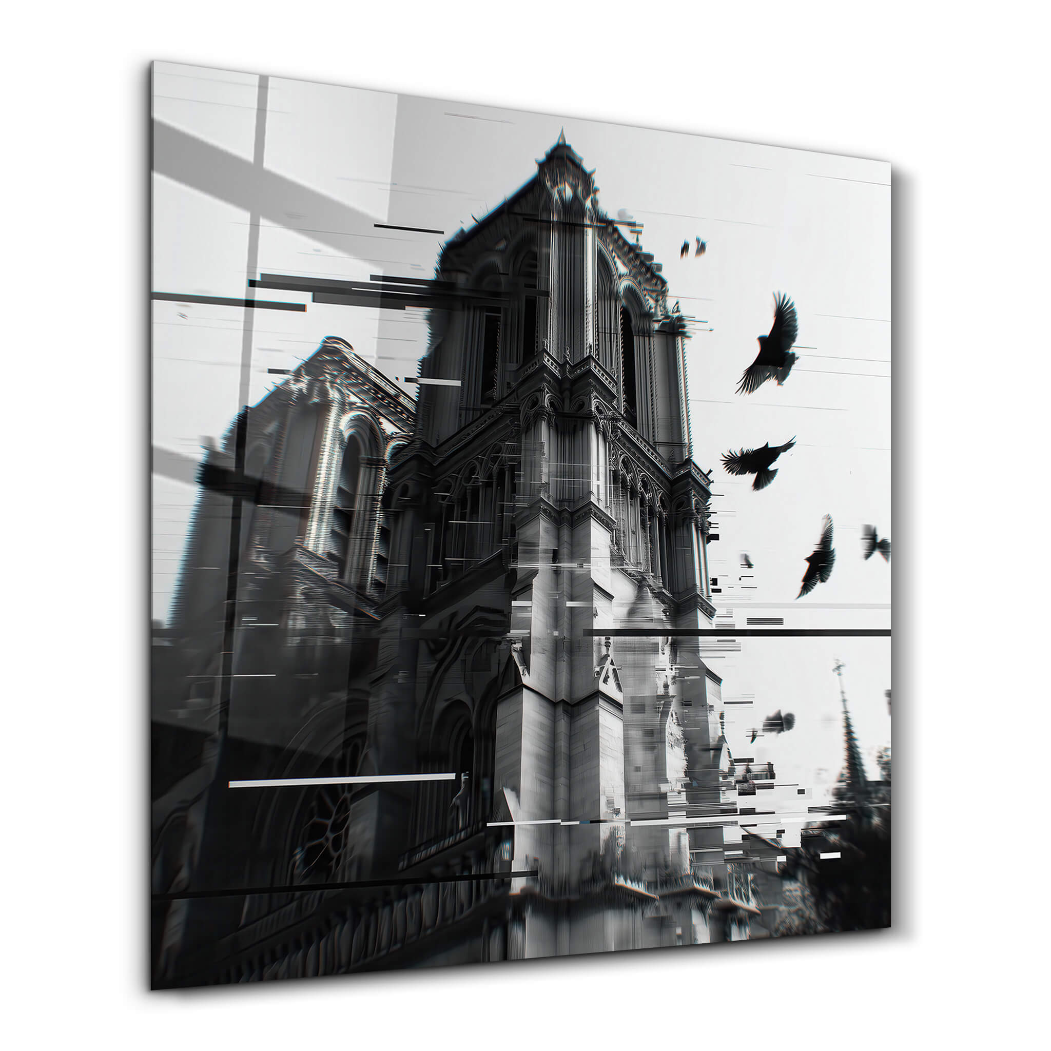 Gothic Cathedral in Motion | Glass Wall Art