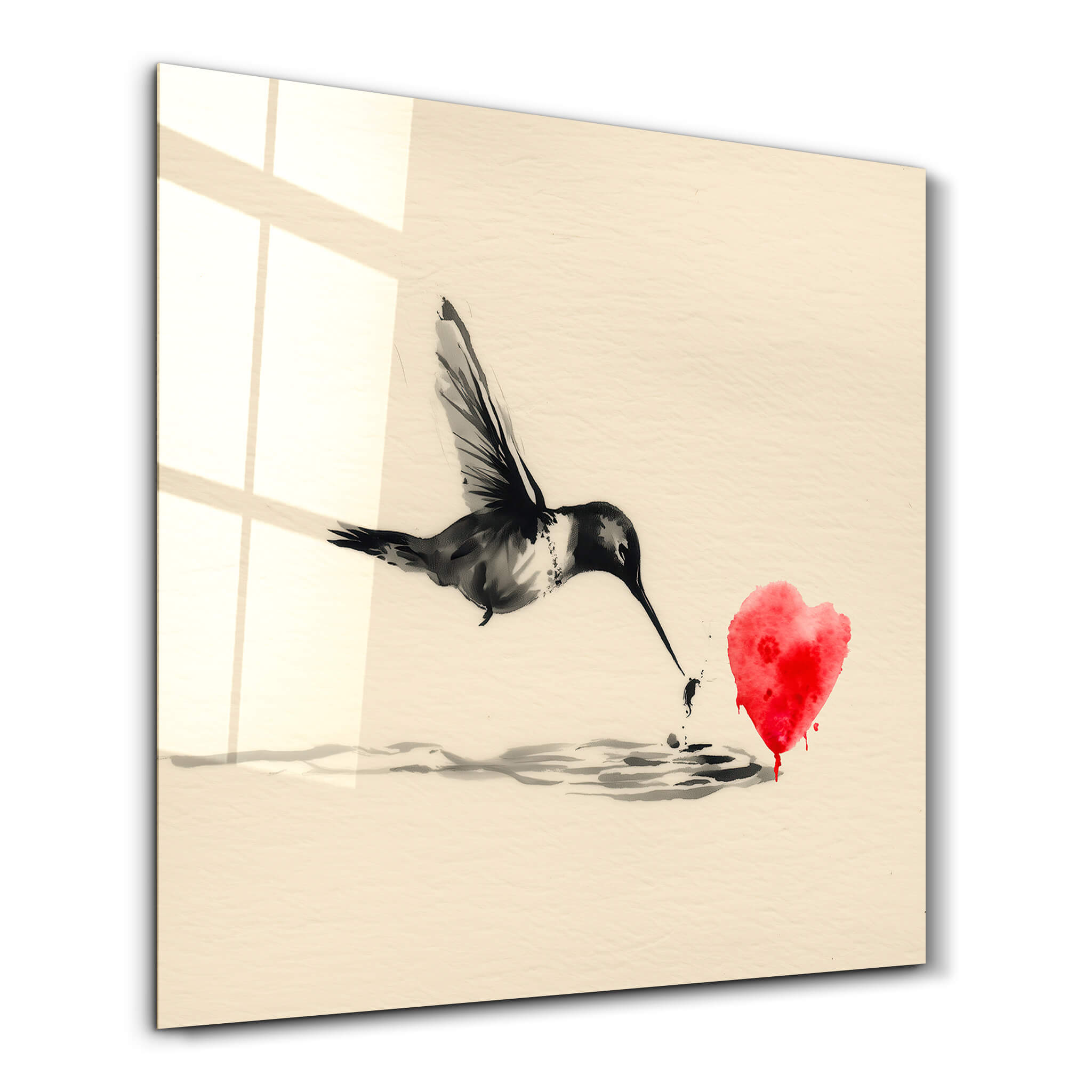 Heartdrop | Glass Wall Art