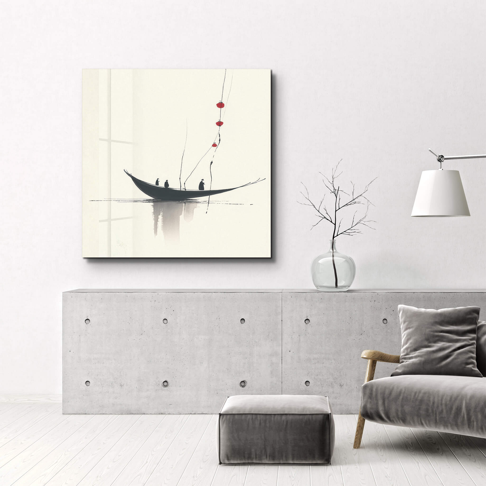 Journey in Silence | Glass Wall Art