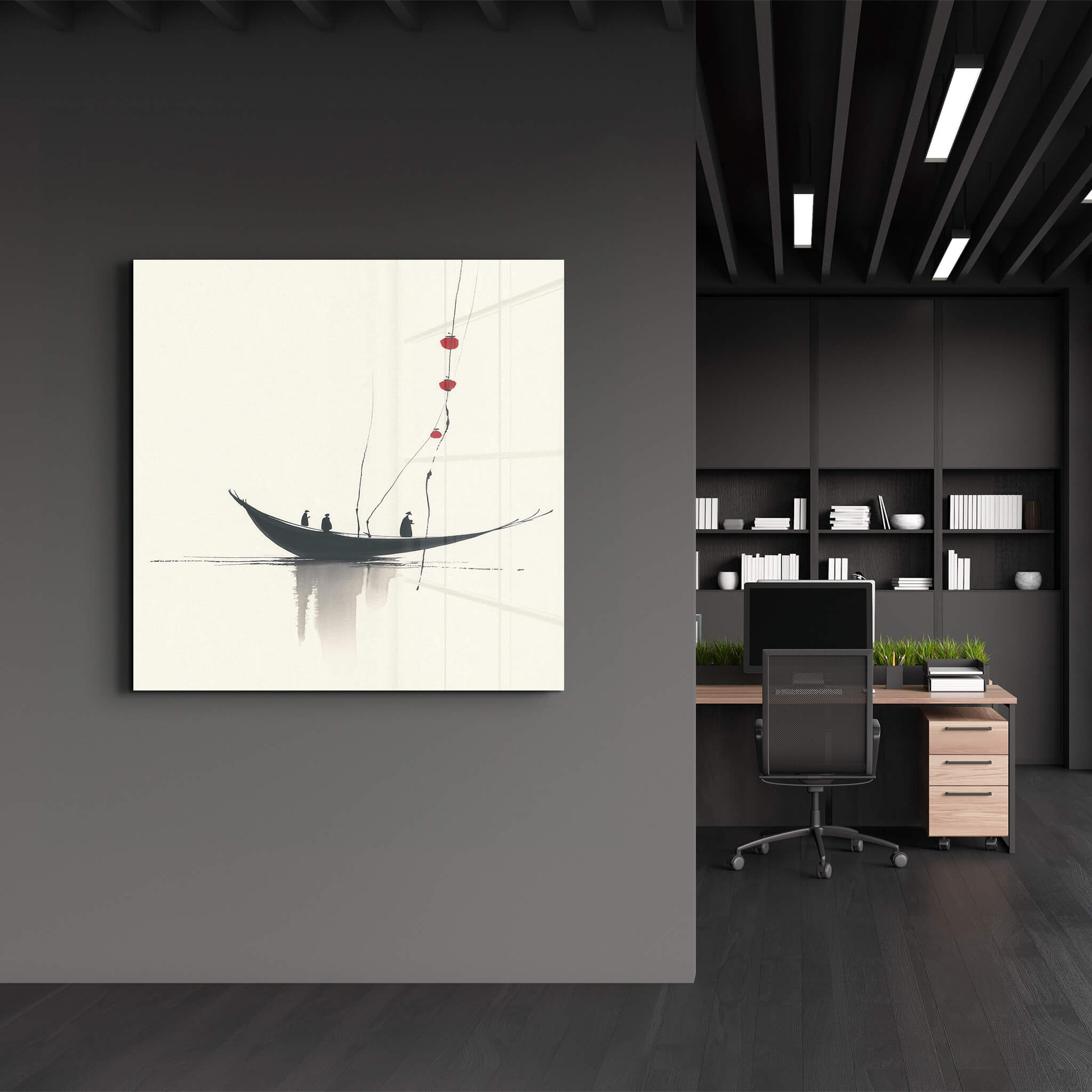 Journey in Silence | Glass Wall Art