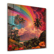 Paradise Frequency | Glass Wall Art