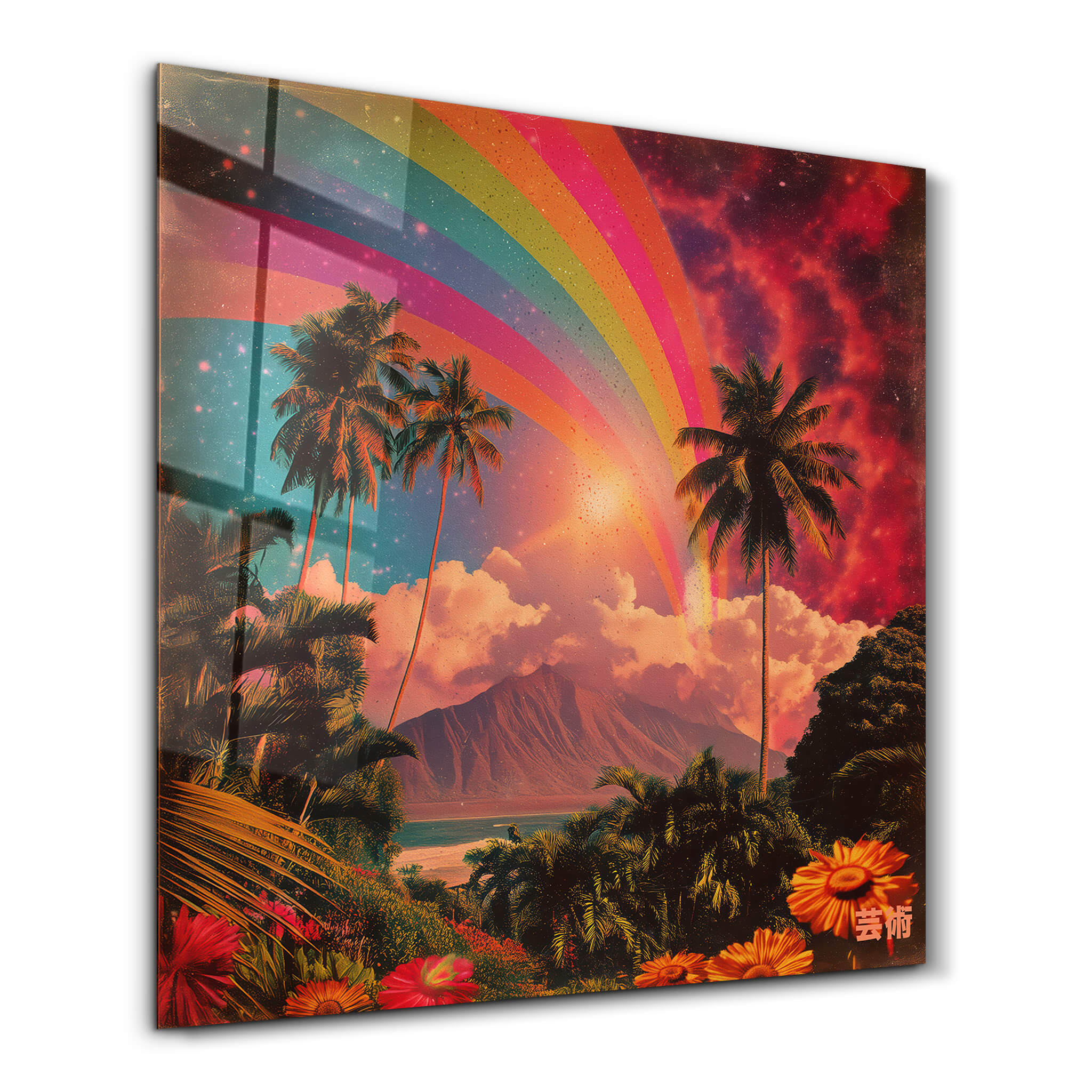 Paradise Frequency | Glass Wall Art