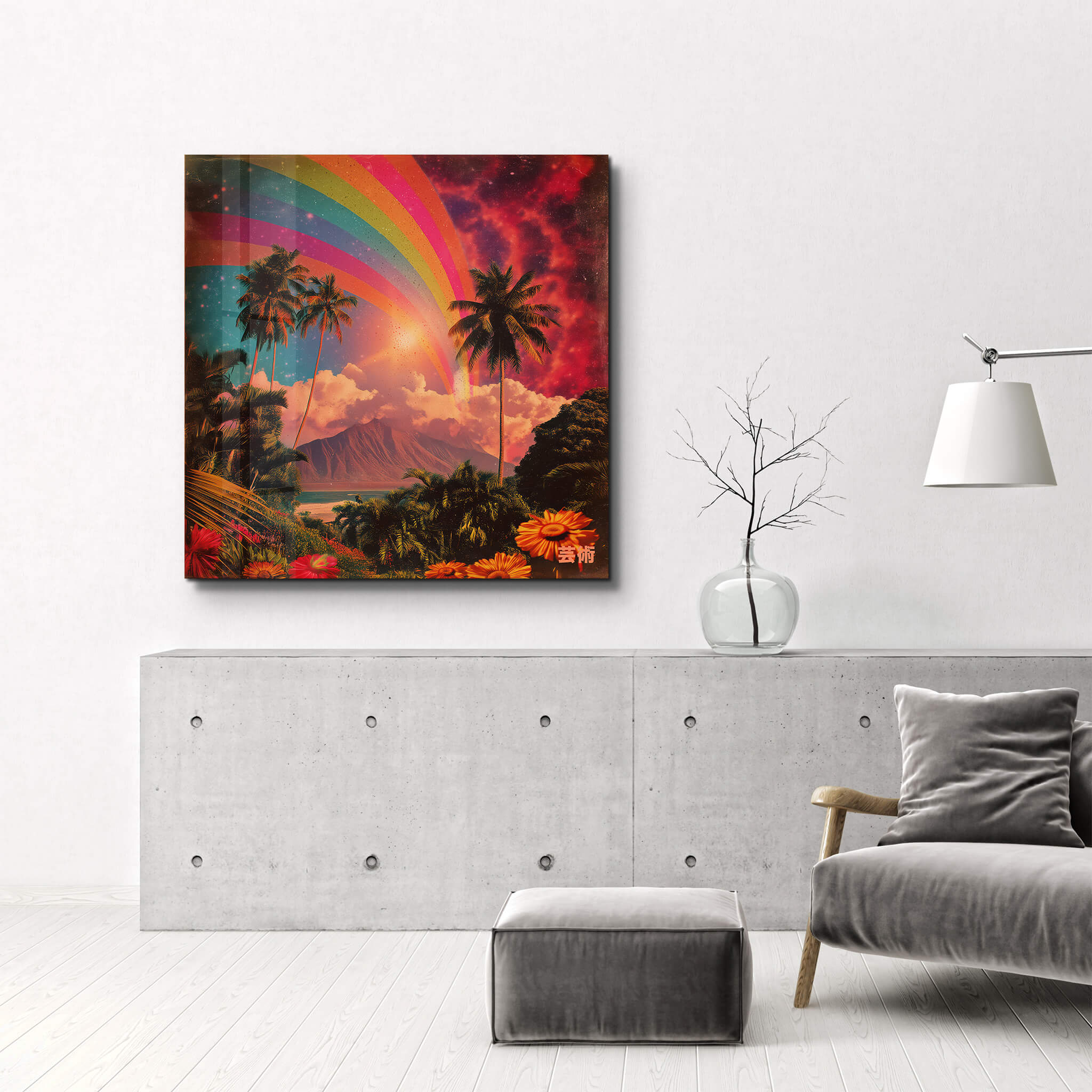 Paradise Frequency | Glass Wall Art