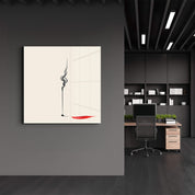 Artdesigna glass wall art titled Silent Flow-Reverse Shadow, featuring abstract glass design in a 16x16 inch square.