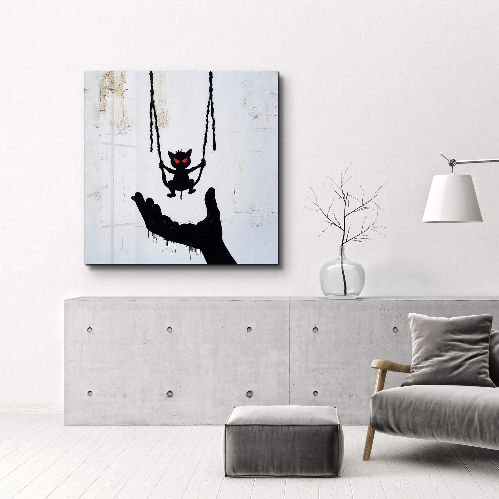 The Devil’s Day Off | Glass Wall Art
