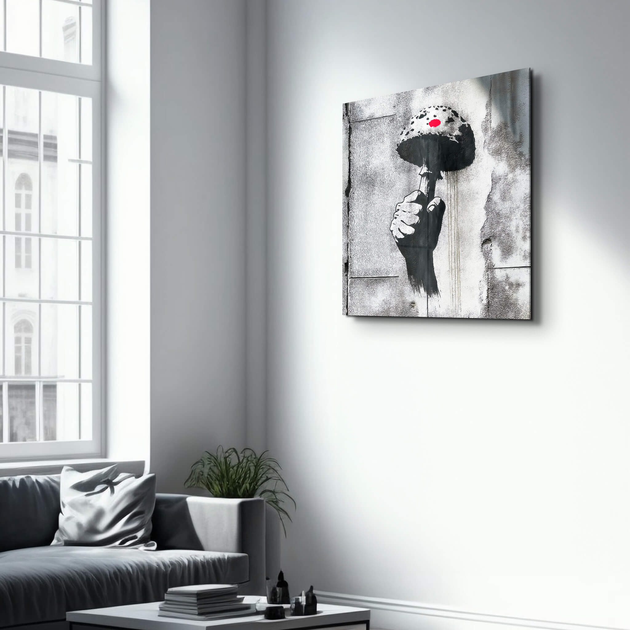 The Uprising: Mushroom Manifesto | Glass Wall Art