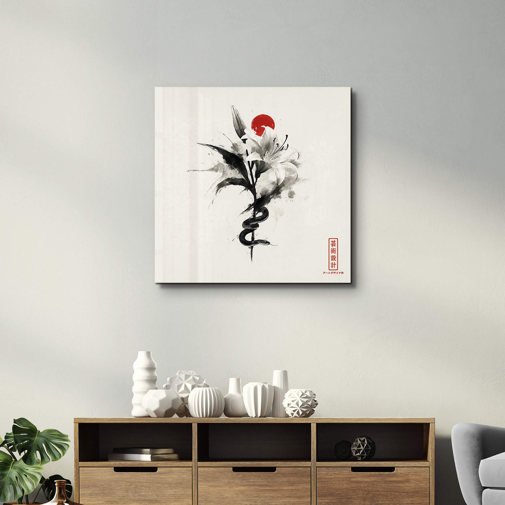 Venom in Beauty | Glass Wall Art