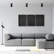 Minimalist Black Wooden Wall Art – Trio