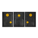 Solar Orbit Wooden Wall Art – Trio
