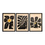 Abstract Feminine Silhouette Wooden Wall Art – Trio