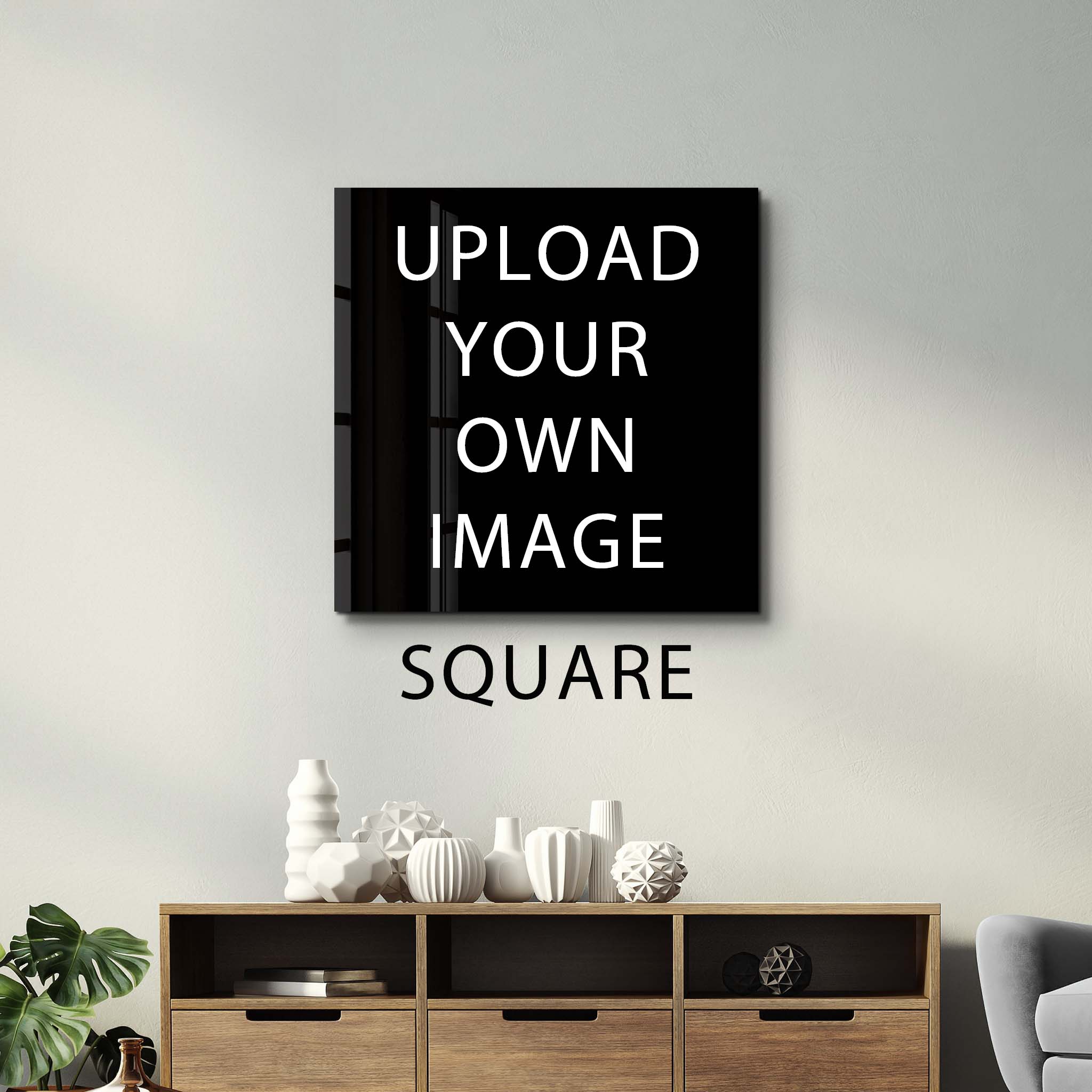 Custom Prints - Square Shape Glass Wall Art