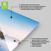 Red Door | Glass Wall Art - Artdesigna