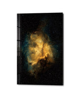 Golden Cloud, Black Sky | Glass Wall Art