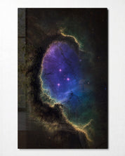 Window in the Clouds glass wall art by Artdesigna, front view