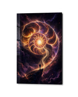 Beneath the Swirl | Glass Wall Art