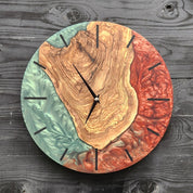 Emerald Ember Timepiece | Premium Handmade Wall Clocks - Artdesigna