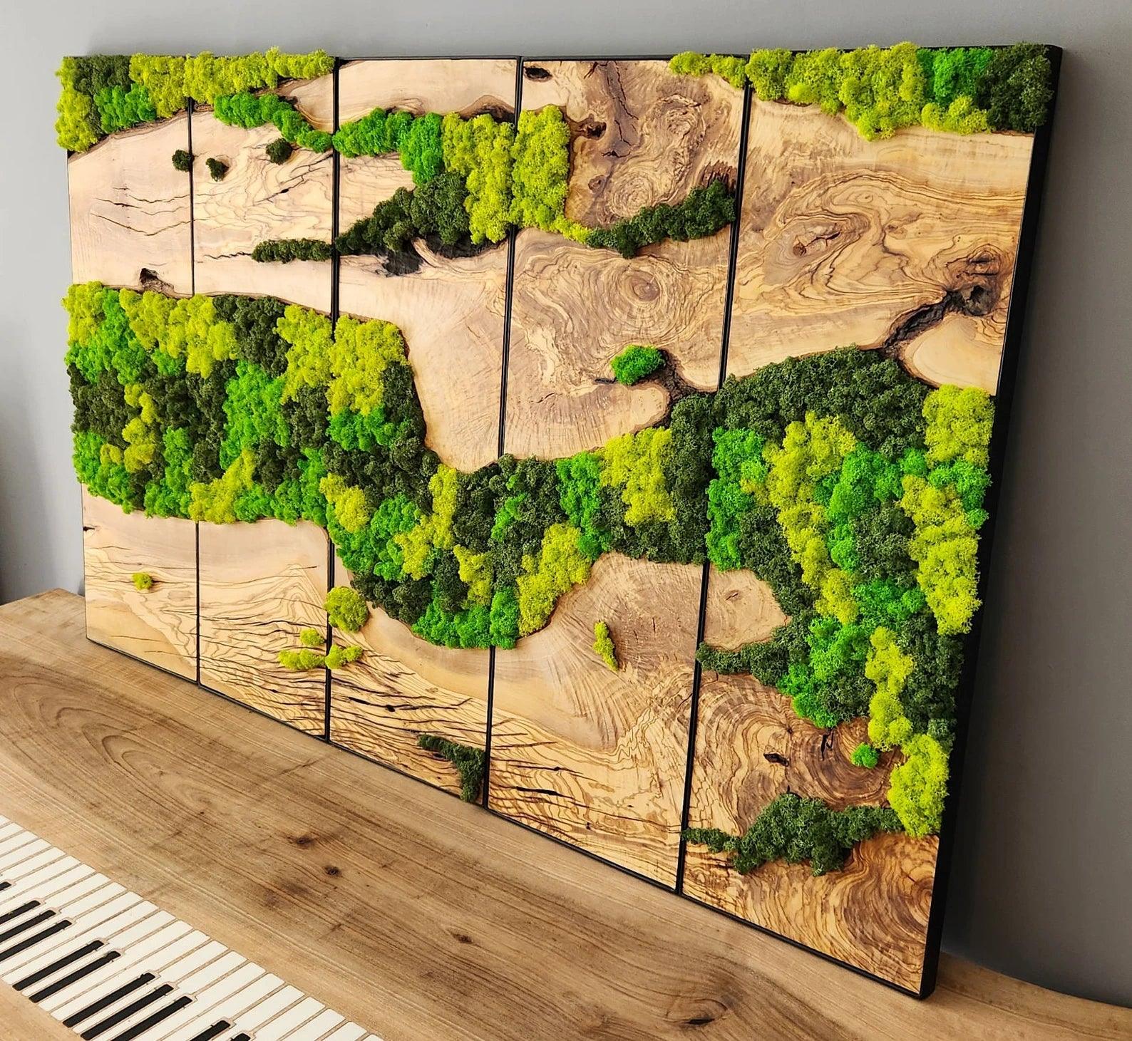 Unexplored Moss Forest | Premium Handmade Wall Sculptures - Artdesigna