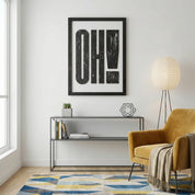 OH! – Bold Wooden Typography Wall Art