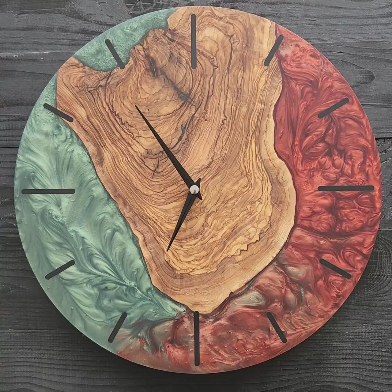 Emerald Ember Timepiece | Premium Handmade Wall Clocks