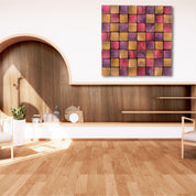 Smoked Pink Wall Sculpture | Premium Wood Handmade Wall Sculpture - Artdesigna