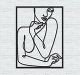 Body Lines v2 | Metal Wall Art