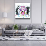 ・"Cute Dog"・Glass Wall Art - ArtDesigna Glass Printing Wall Art