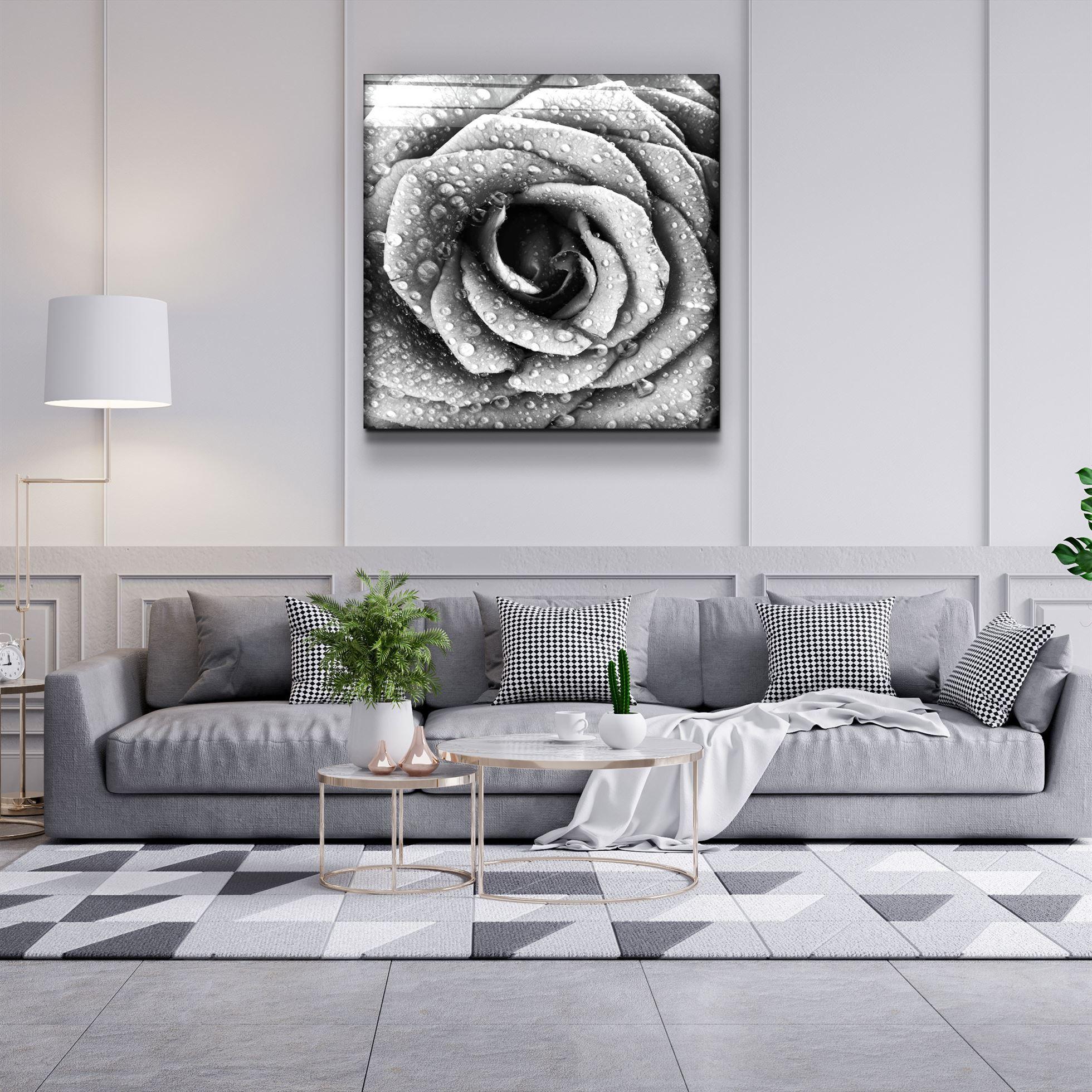 ・"Rose"・Glass Wall Art - ArtDesigna Glass Printing Wall Art