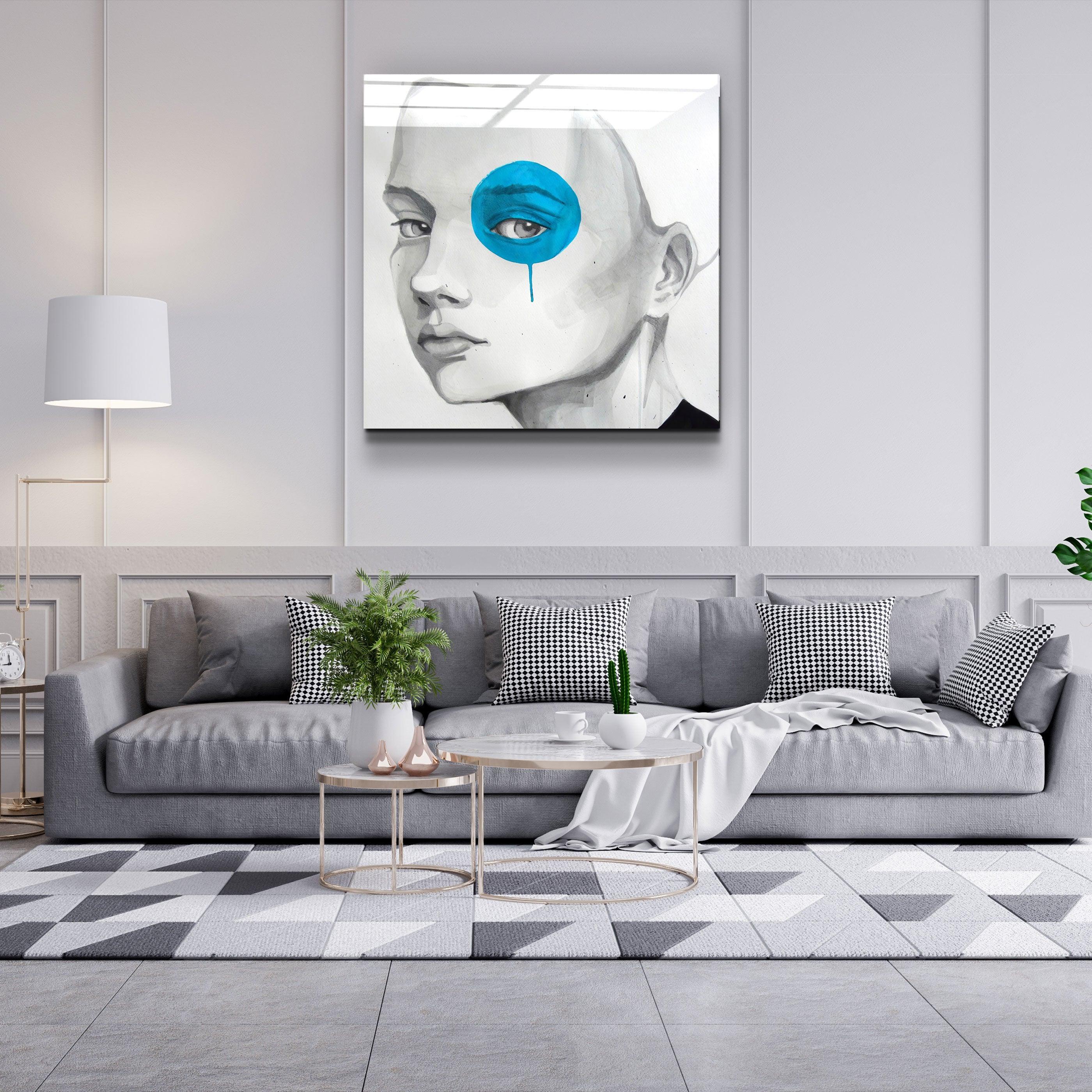 ・"Blue Eye"・Glass Wall Art - ArtDesigna Glass Printing Wall Art