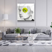 ・"Yellow Eye"・Glass Wall Art - ArtDesigna Glass Printing Wall Art
