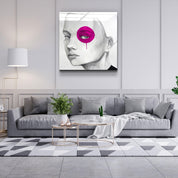 ・"Purple Eye"・Glass Wall Art - ArtDesigna Glass Printing Wall Art