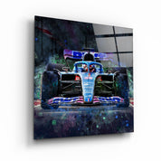 ."AlpineF1 Team". Designer's Collection Glass Wall Art - ArtDesigna Glass Printing Wall Art