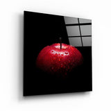 Red Apple | Glass Wall Art