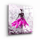 Women (Pink) | Glass Wall Art