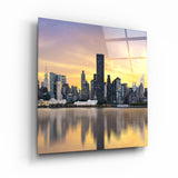 Downtown (City Center) | Glass Wall Art