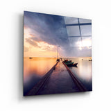 ・"Quay & Sunset"・Glass Wall Art