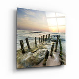 Ruined Dock | Glass Wall Art