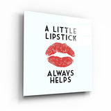 Lipstick | Glass Wall Art