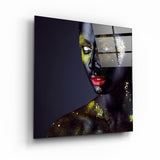 Gold Stamps | Glass Wall Art