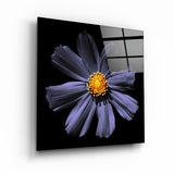 Purple Flower | Glass Wall Art