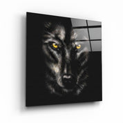 ・"Yellow eyes"・Glass Wall Art - ArtDesigna Glass Printing Wall Art