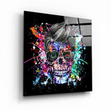 ・"Skulla2"・Glass Wall Art