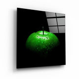 Green Apple | Glass Wall Art